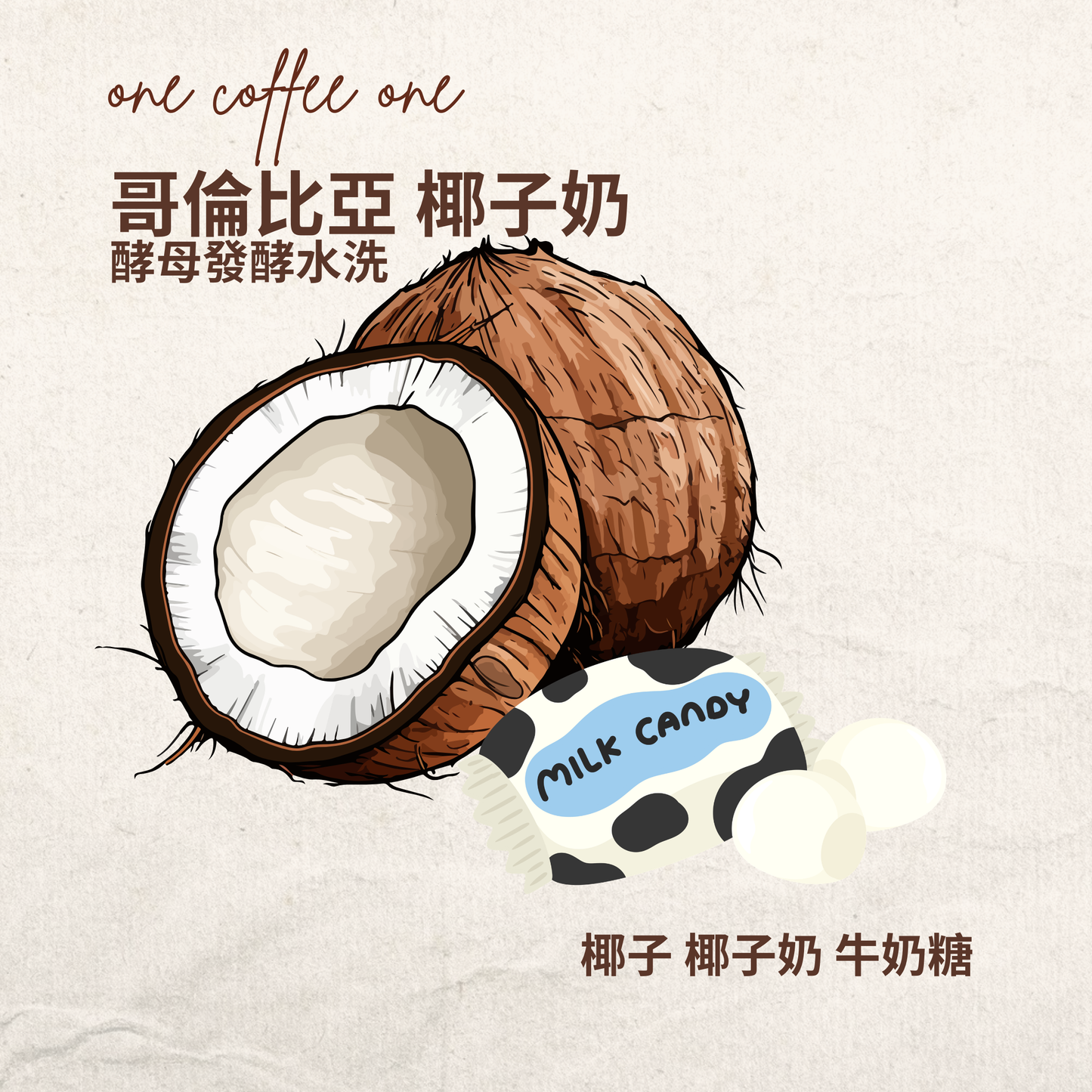 哥倫比亞 蕙蘭 椰子奶 酵母發酵水洗